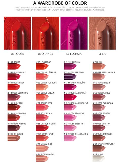 ysl lip maker|ysl lipstick color chart.